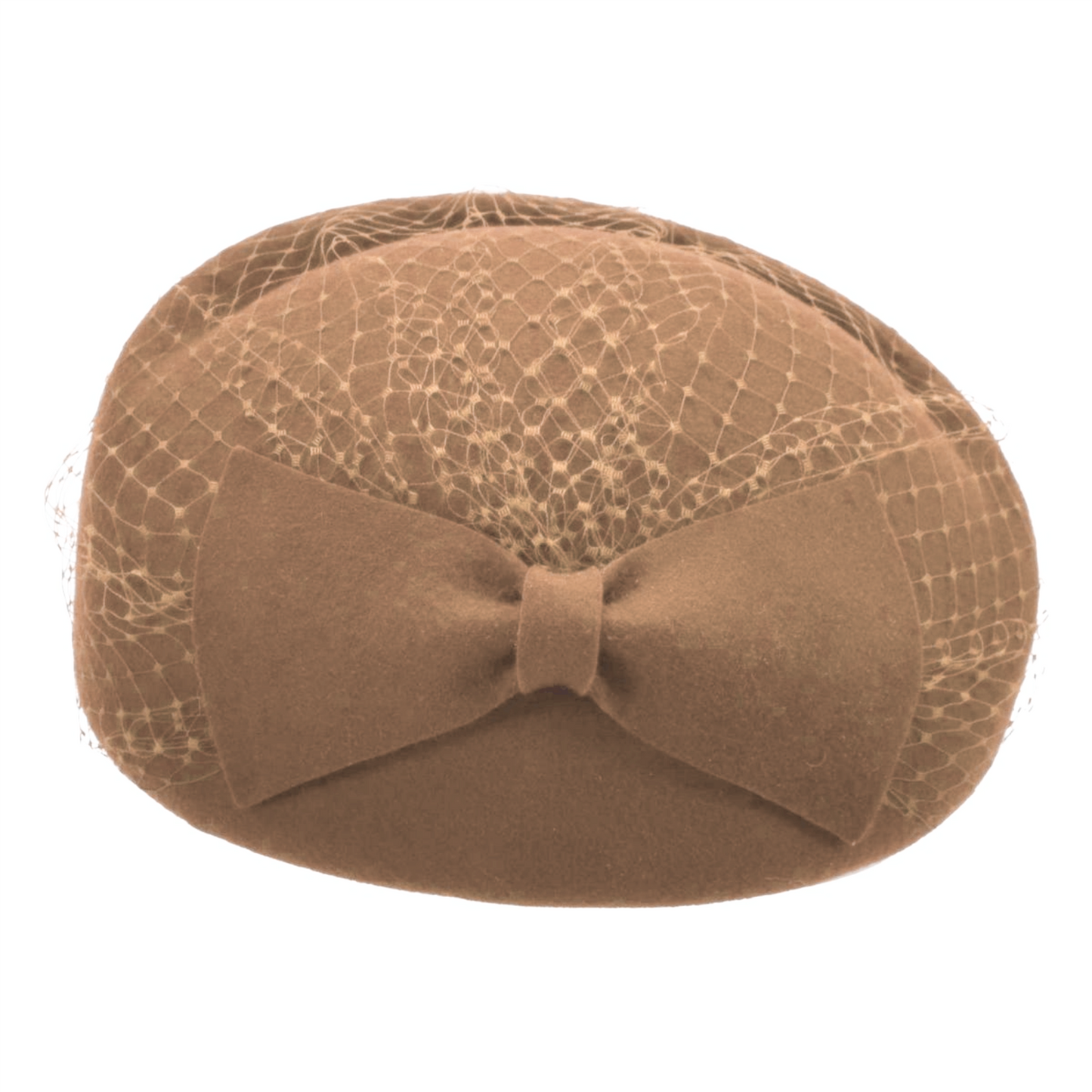 Woolfelt Pillbox Bow Rose Beige