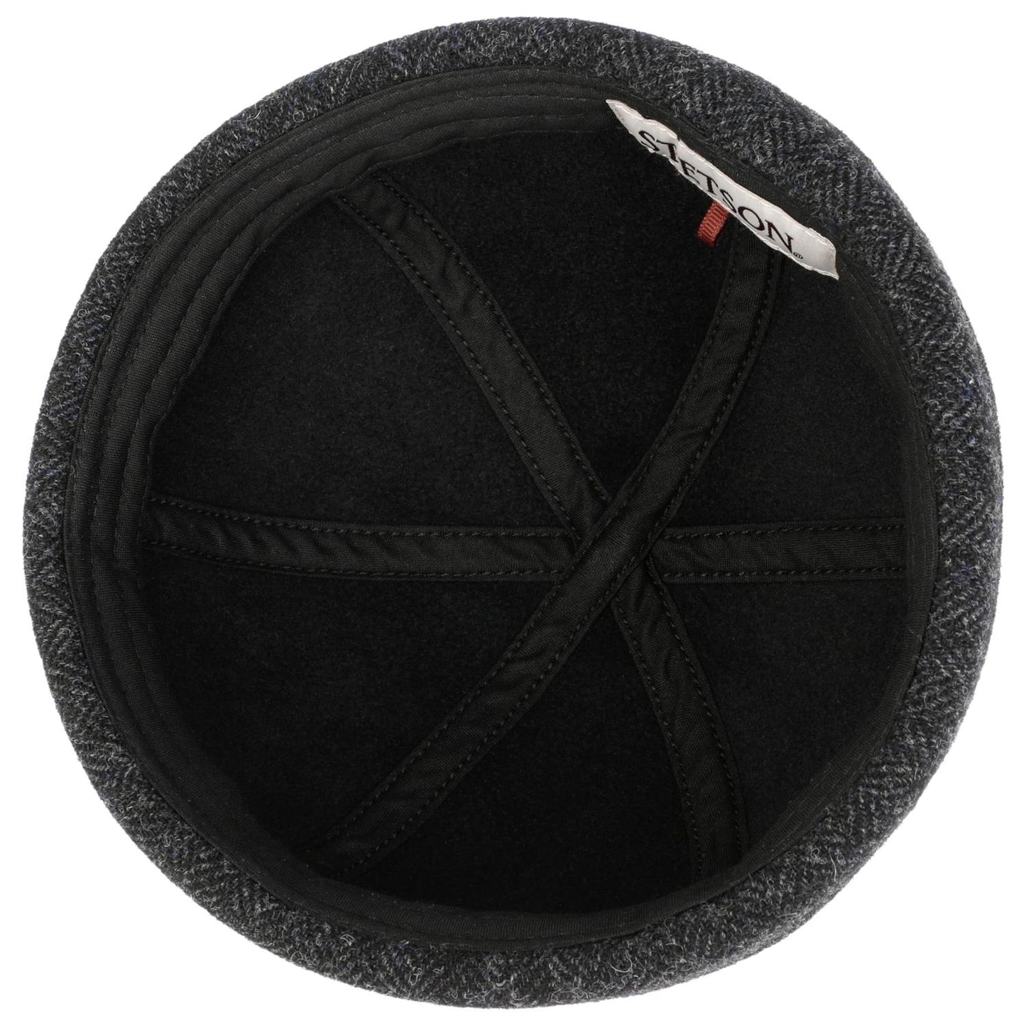 Docker Wool Herringbone Dark Grey