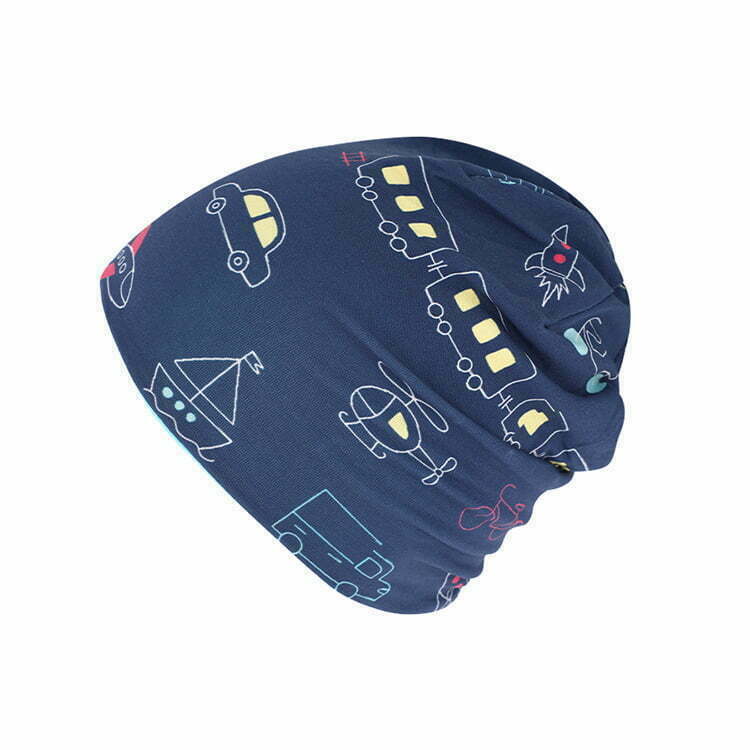 Beanie Vehicle Reversible Navy Blue