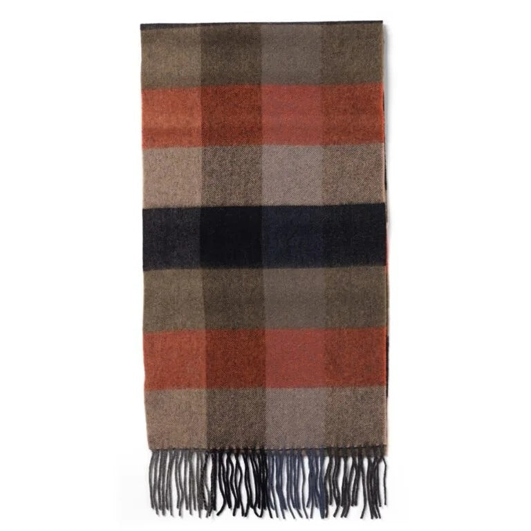 Lambswool Checked Winterscarf Brown Check