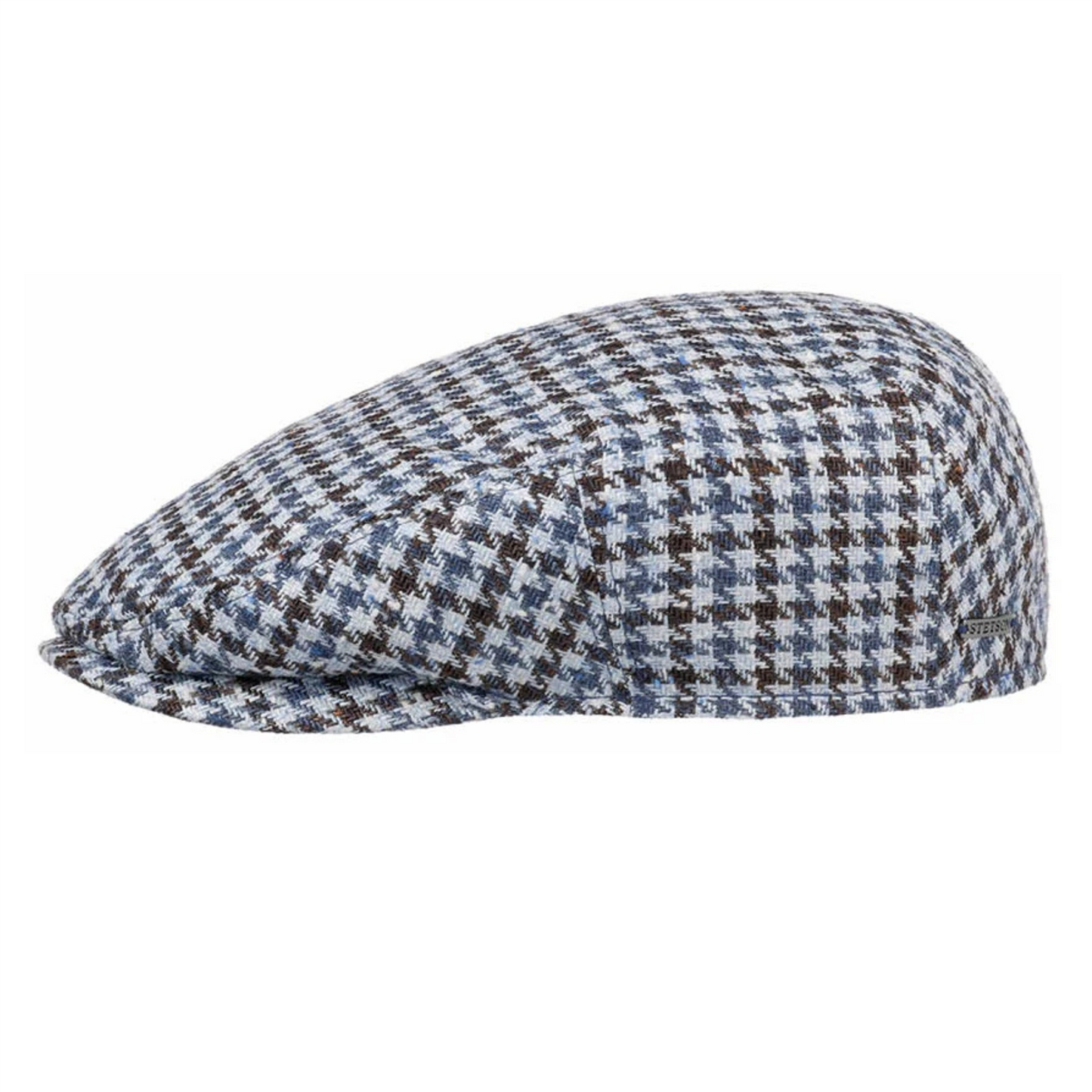 Driver Cap Houndstooth Silk & Wool