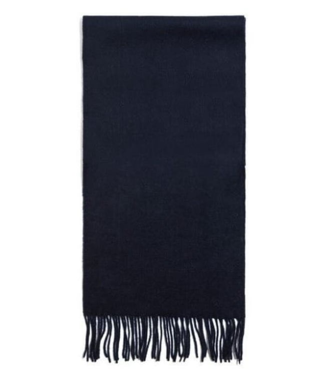 Lambswool Winterscarf Navy Blue