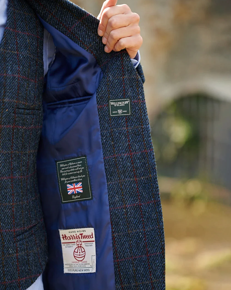 Dressjakke Harris Tweed Carola Scottish Blue