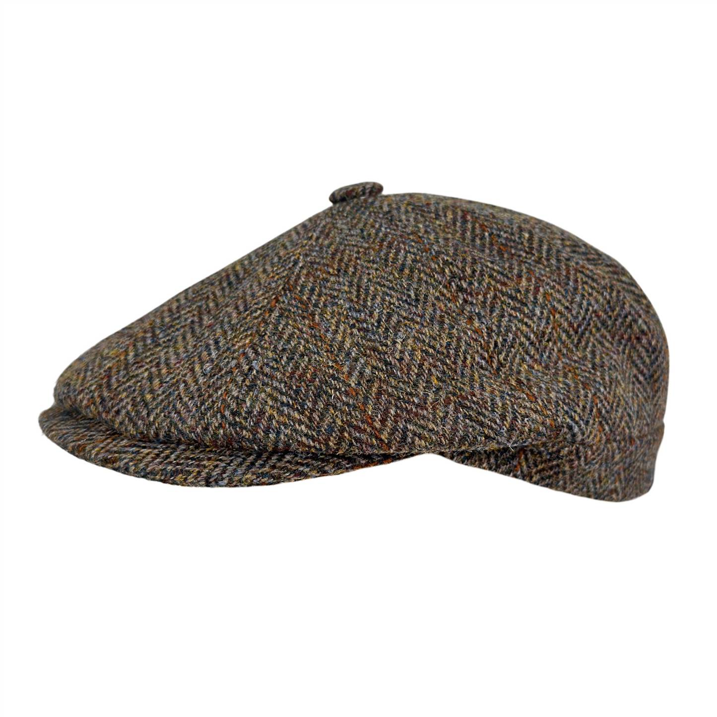 Newsboy Cap Harris Tweed Olive