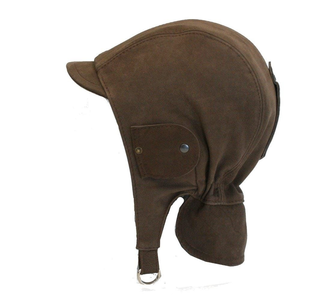 Convertible Nappa Leather Cap