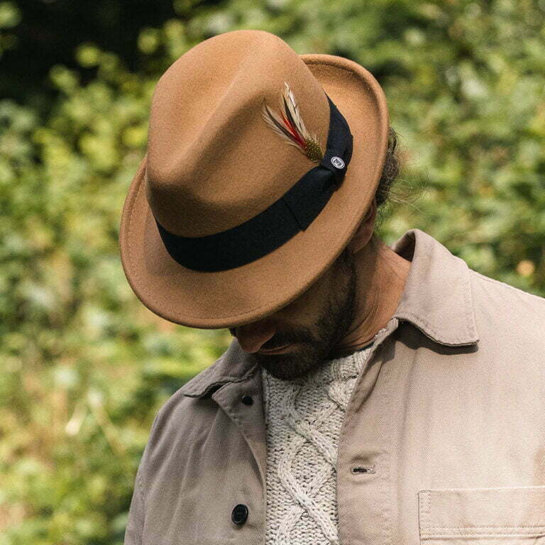 Crushable Blues Trilby Pecan