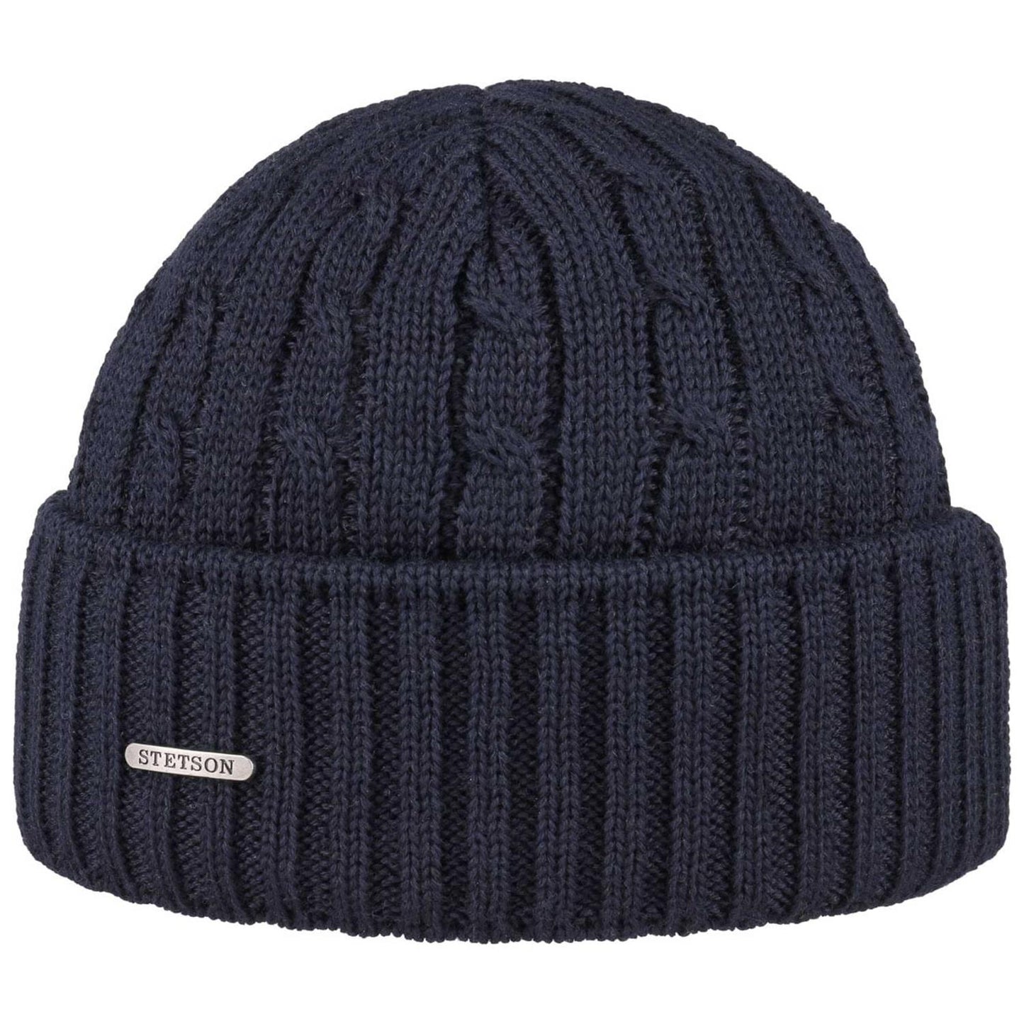Strikkelue Cable Navy