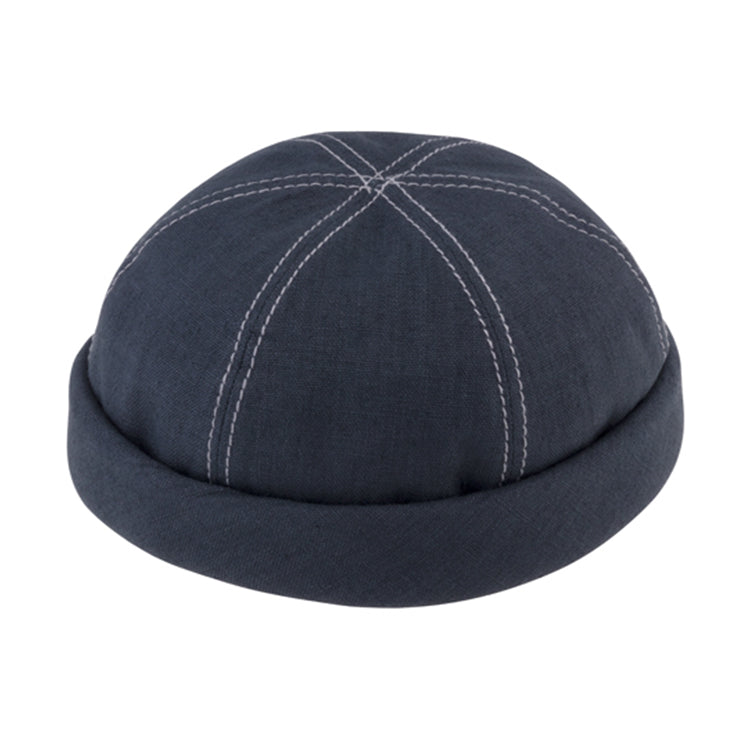 Docker Colin Linen Navy Blue