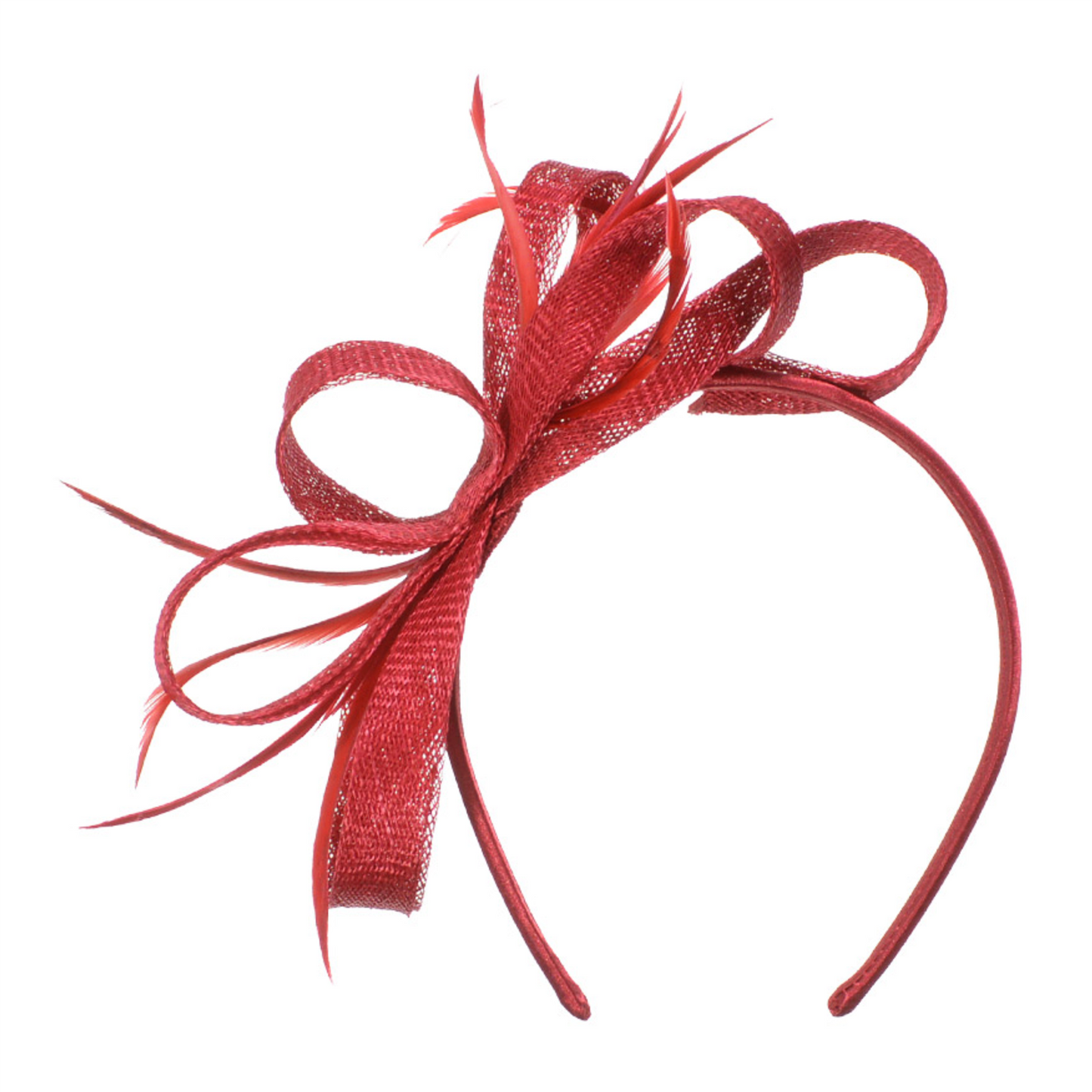 Nansy Fascinator Ruby Red