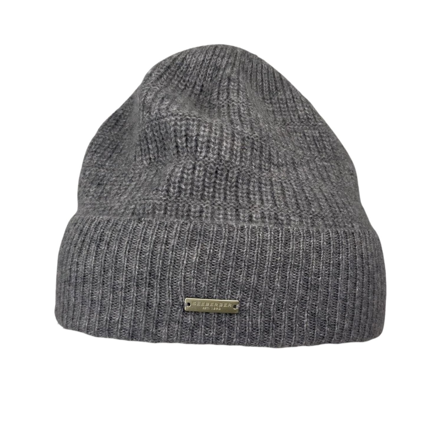 Corine Cashmere Beanie Smoke Grey
