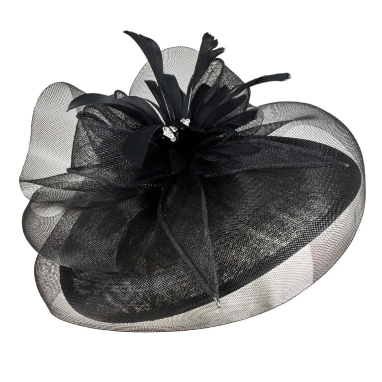 Solveig Fascinator Black