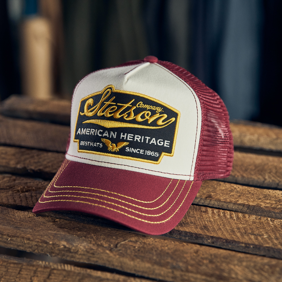 Trucker Cap American Heritage Burrgundy