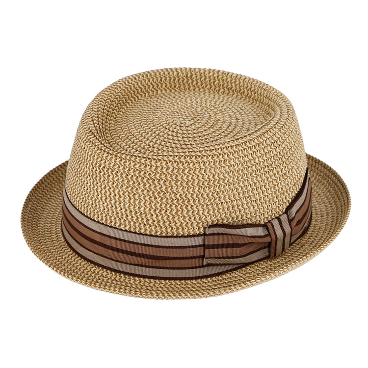 Porkpie Paperstraw Beige