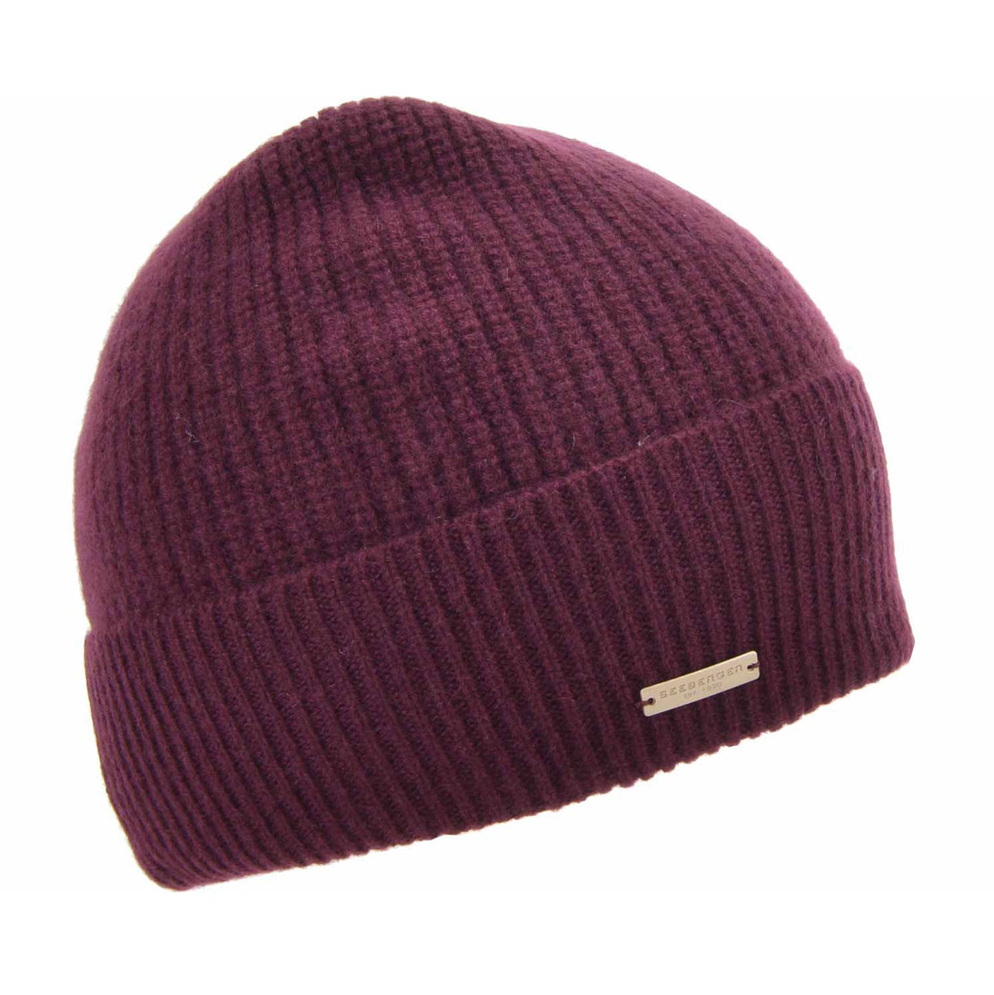 Beanie Cashmere Burgundy Red