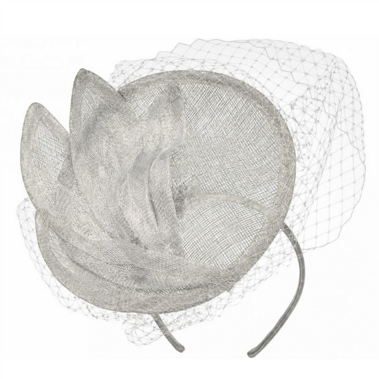 Belinda Fascinator Smoke Grey