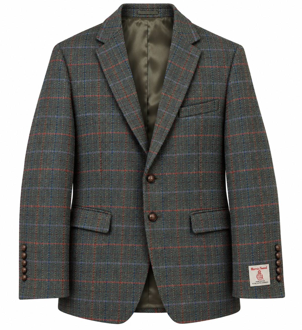 Dressjakke Lewis Harris Tweed Green/Blue