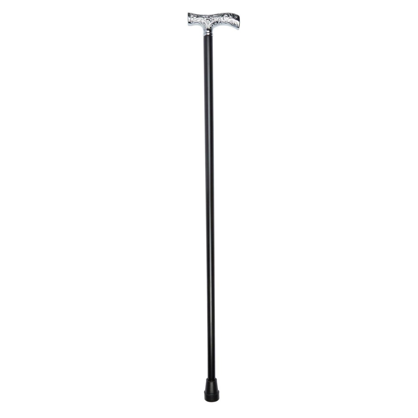 Chrome Embossed Leaf Dress Cane