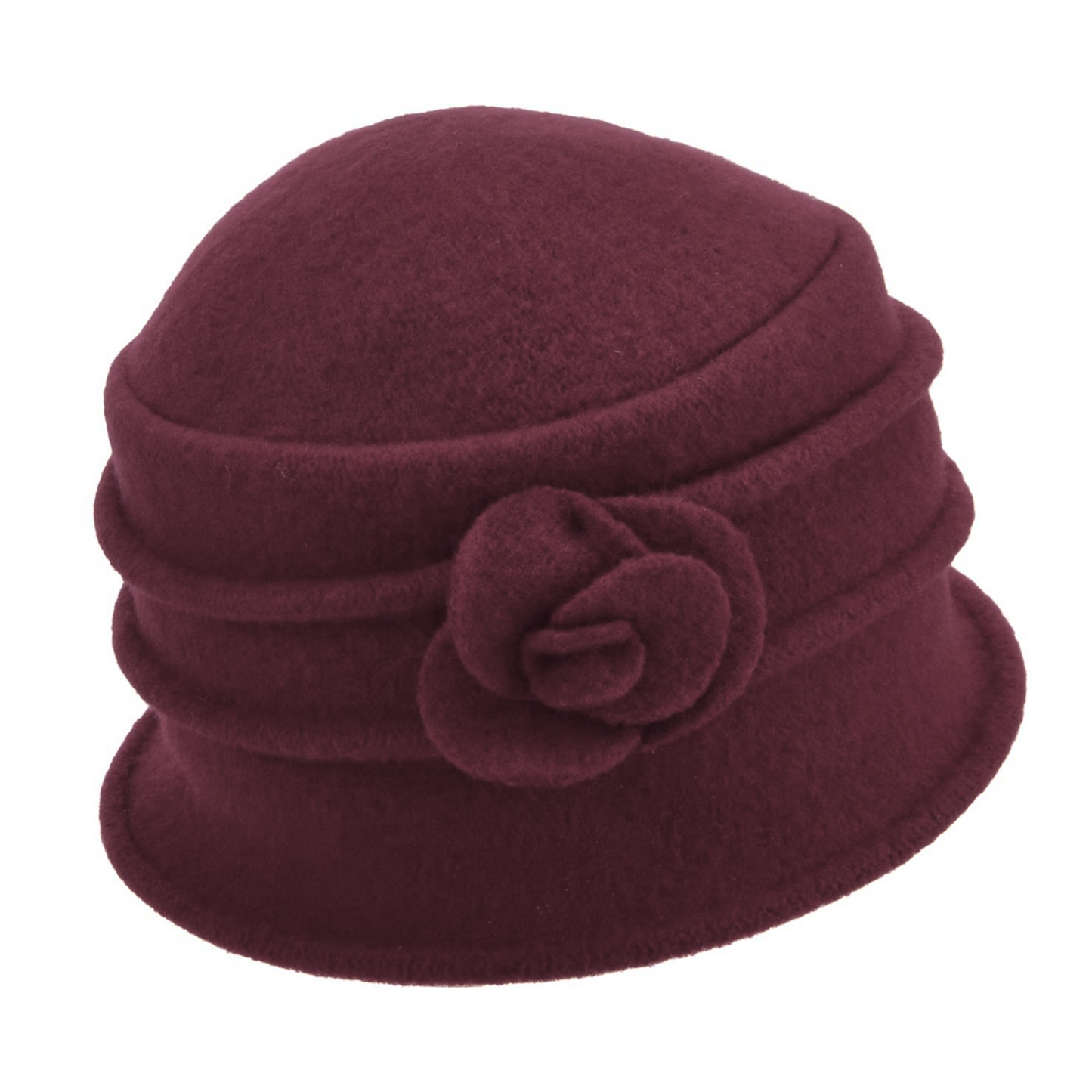 Cloche Spring April Burgundy Red