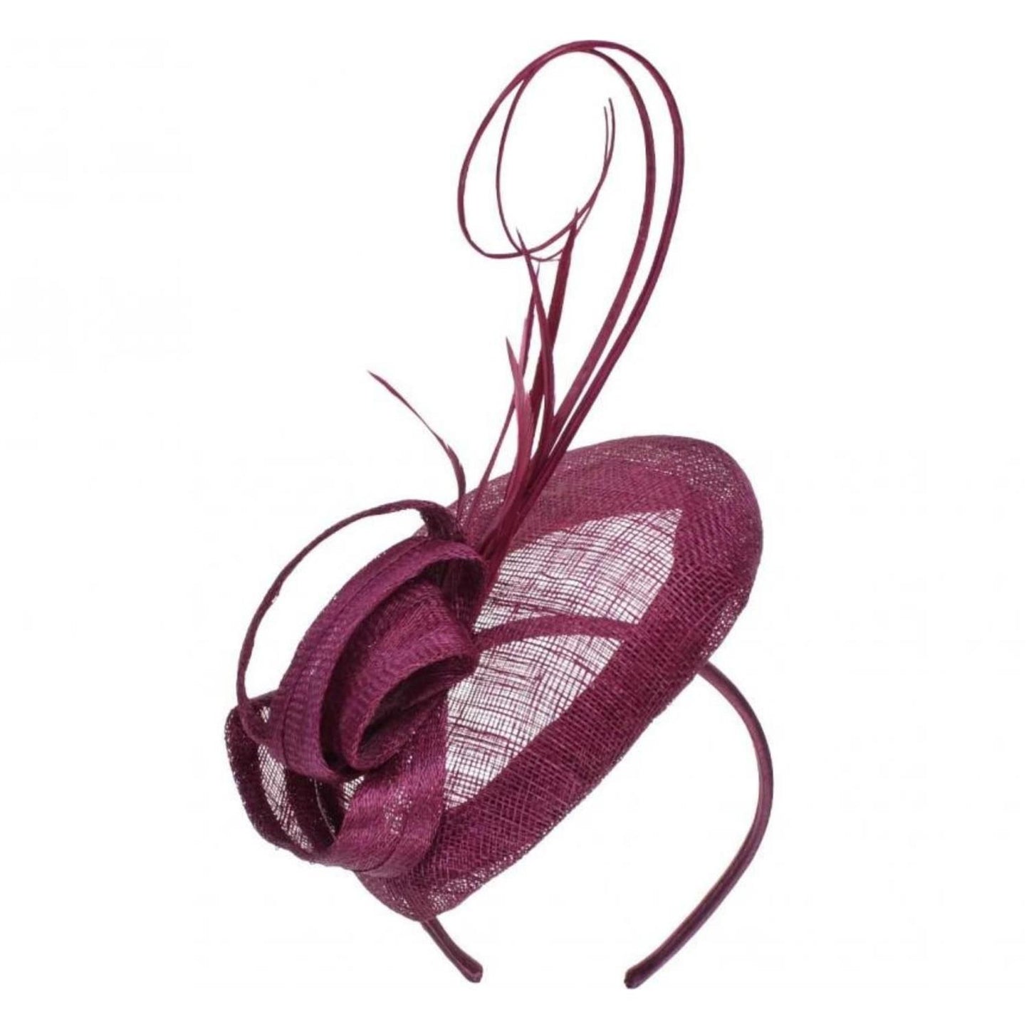 Olivia Fascinator Berry Red