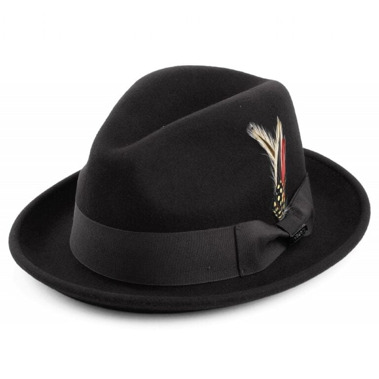 Crushable Blues Trilby Black