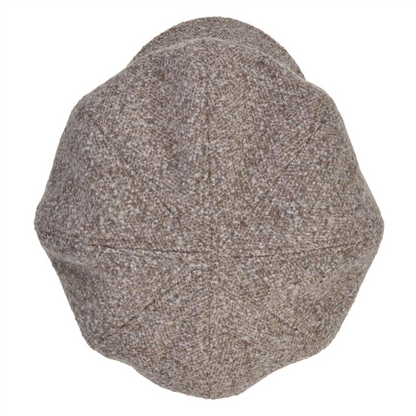 Balloon Cap Tweed Sand/White
