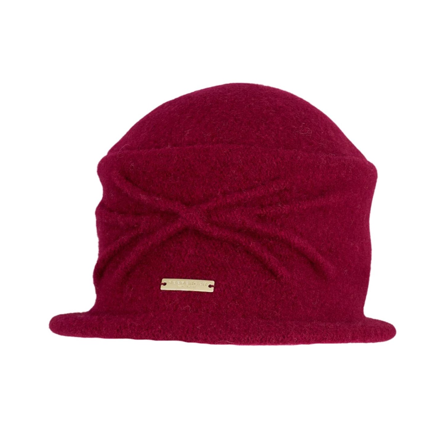 Boiled Wool Cloche Agnes Flame Red
