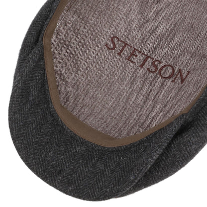 Driver Cap Herringbone Dark Grey