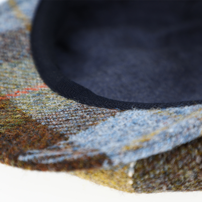 8-Panel Cap Harris Tweed Olive Green