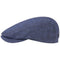 Driver Cap Linen Jeans Blue