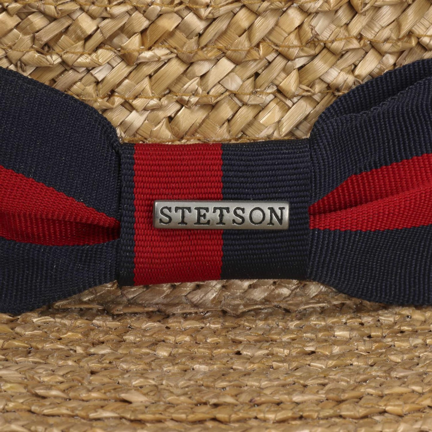 Boater Wheat Red/Blue