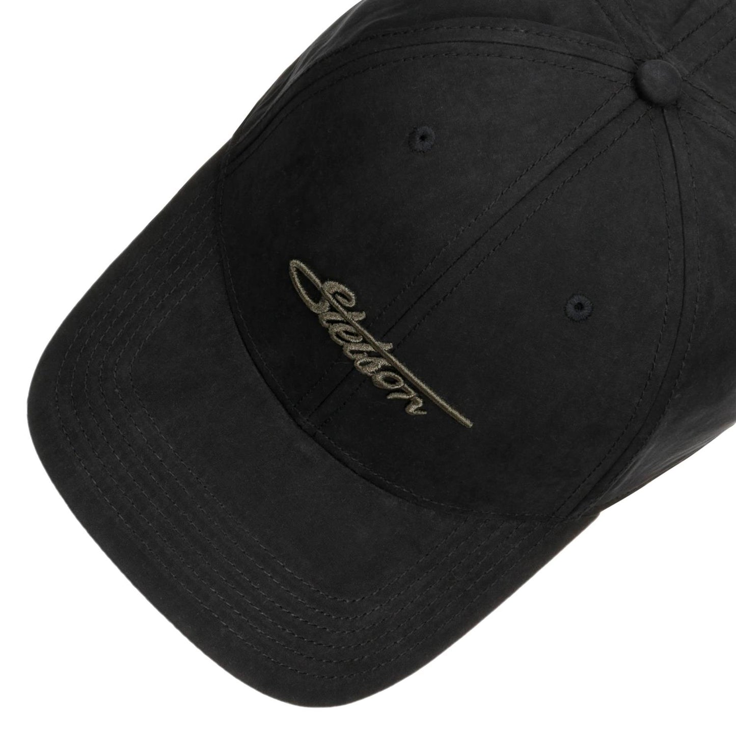 Baseball Cap Waxed Cotton WR Black