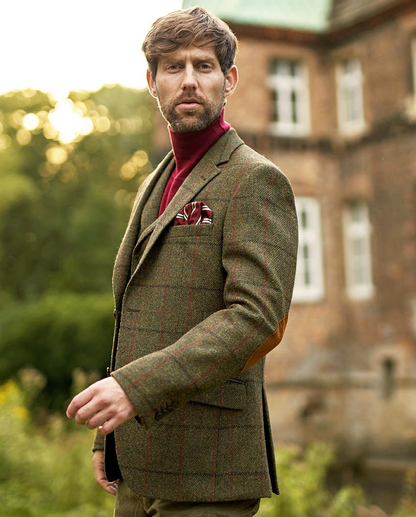 Dressjakke Harris Tweed London Green Overcheck
