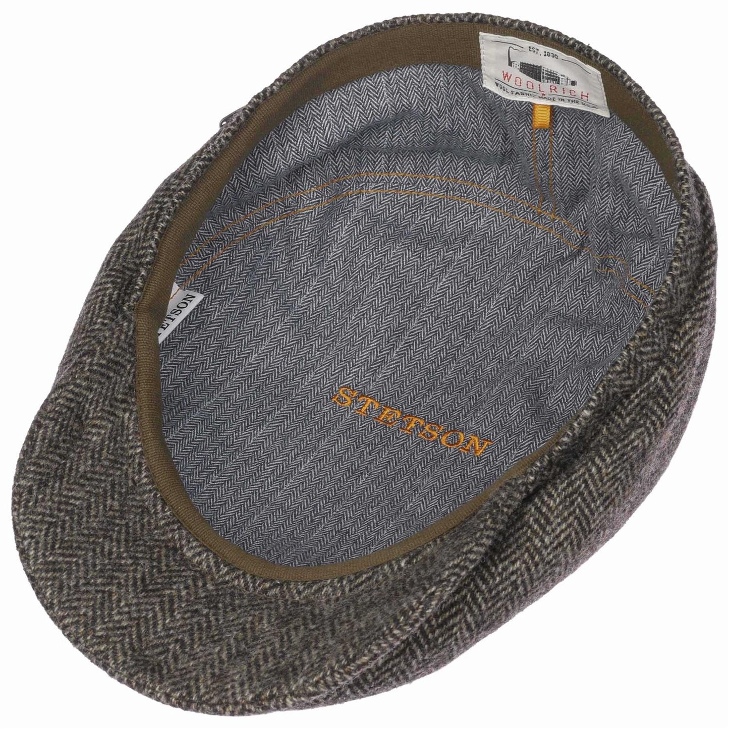 Driver Cap Herringbone Grey