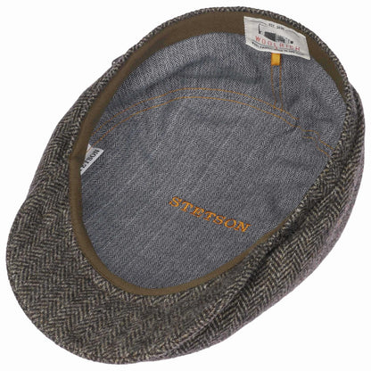 Driver Cap Herringbone Grey