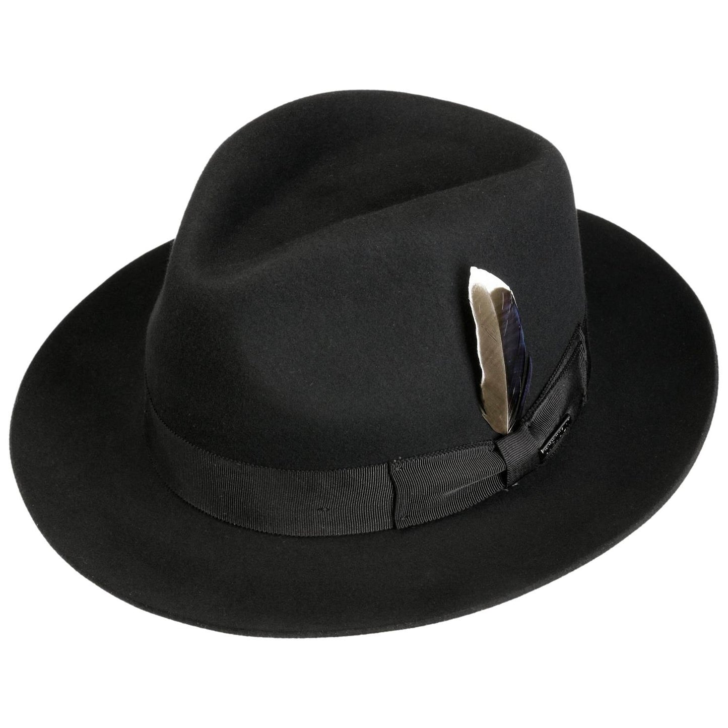 Classic Fedora Woolfelt Black
