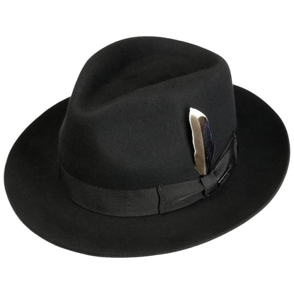 Classic Fedora Woolfelt Black