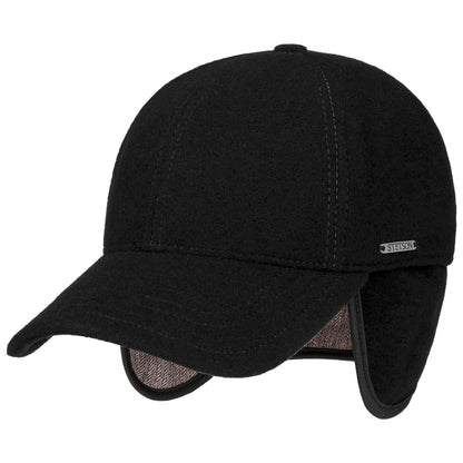 Baseball Cap Wool/Cashmere EF Black