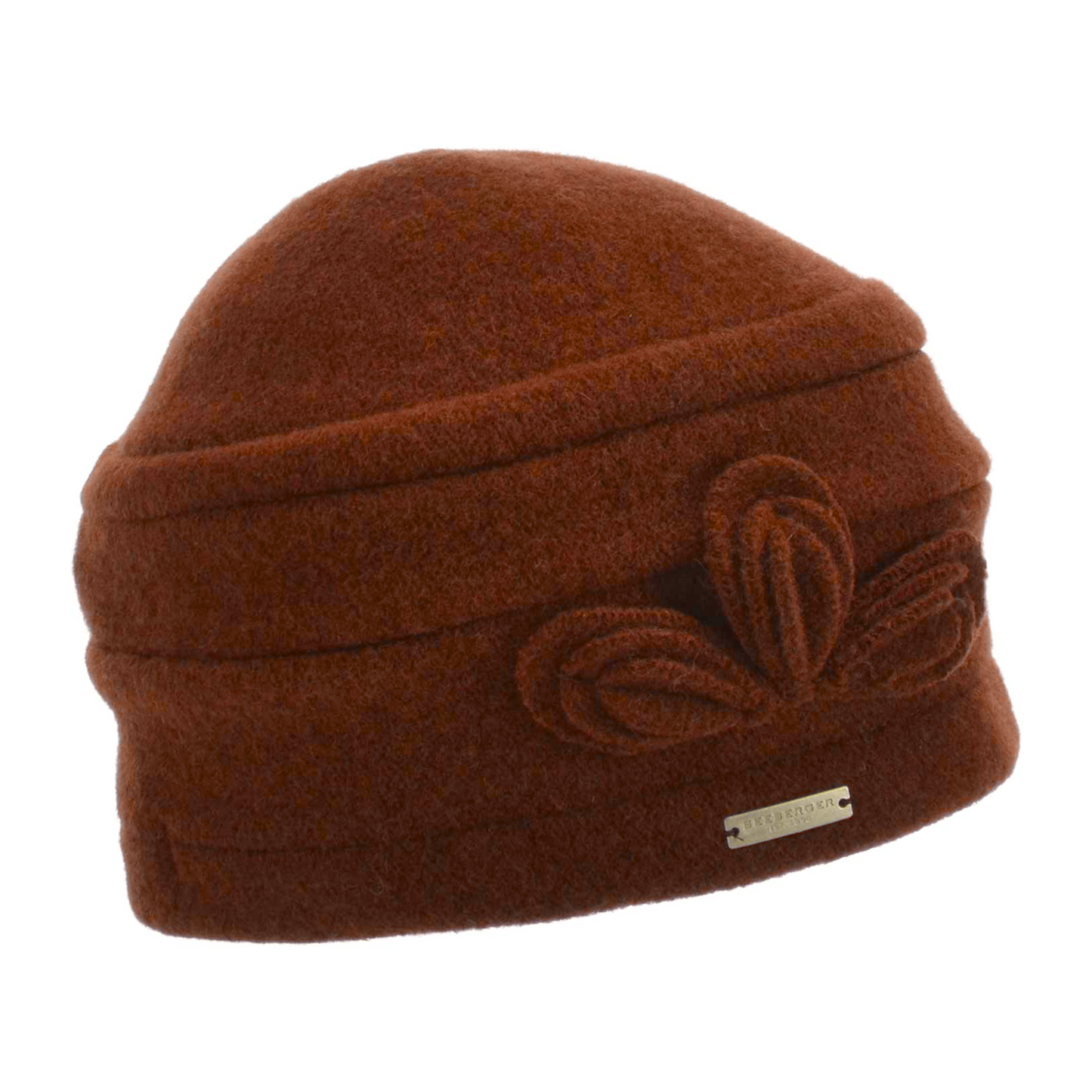 Boiled Wool Toque Nut Brown