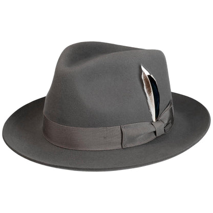 Classic Fedora Woolfelt Smoke Grey