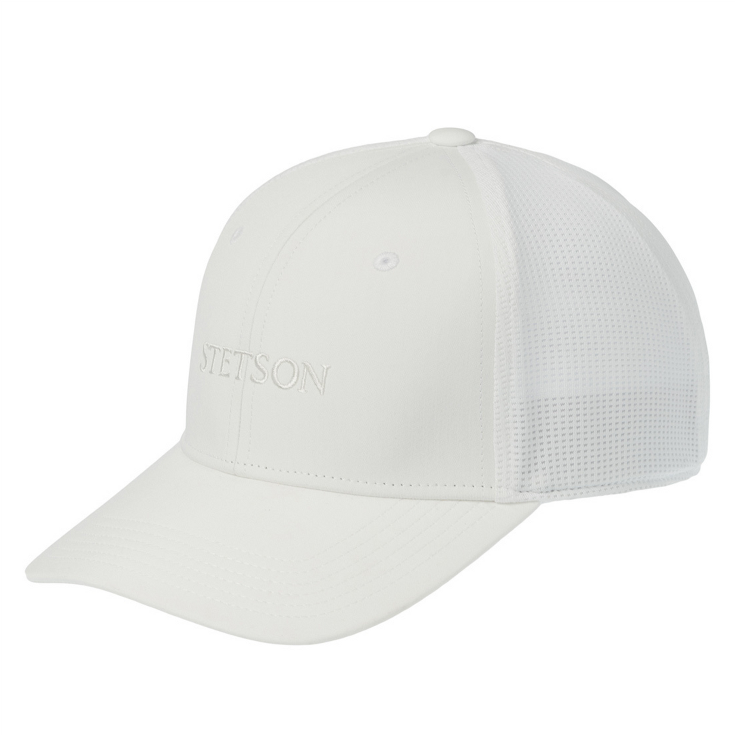 Baseball Cap Blue Stretch Fit White