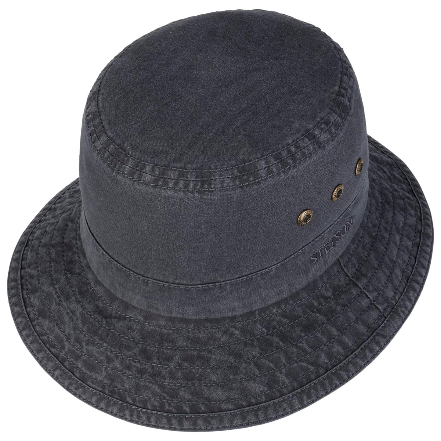 Bucket Organic Cotton Wide Blue