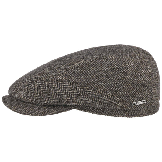 Driver Cap Herringbone Grey