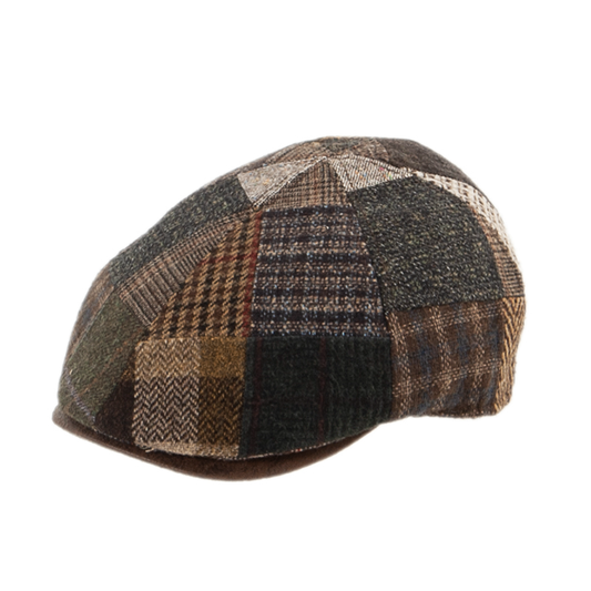 Patchwork Utah Flat Cap