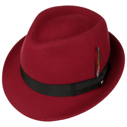 Elkader Fedora Woolfelt Dark Chili