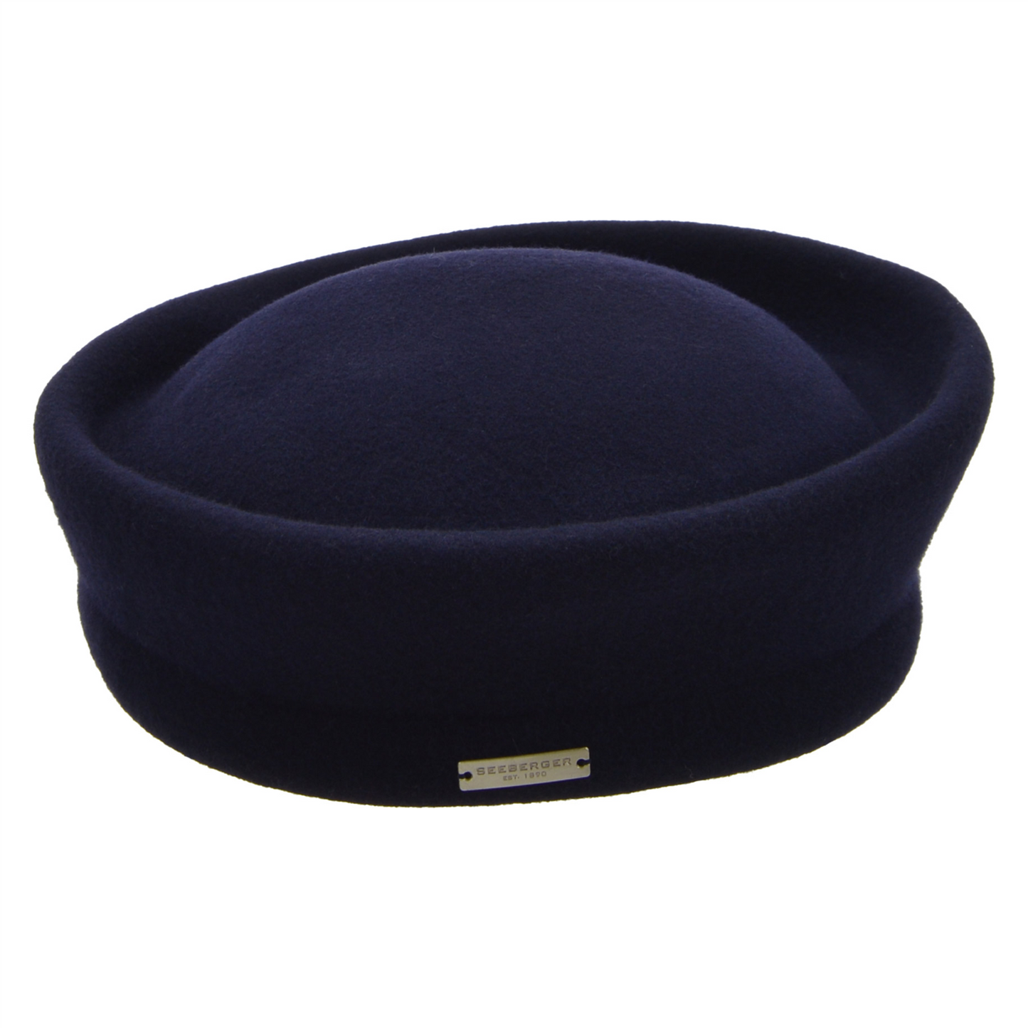 Woolfelt Pillbox Celeste Marine Blue