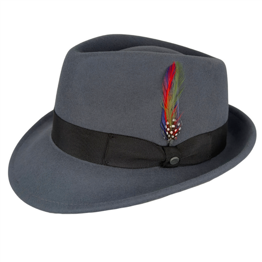 Elkader Fedora Woolfelt Grey