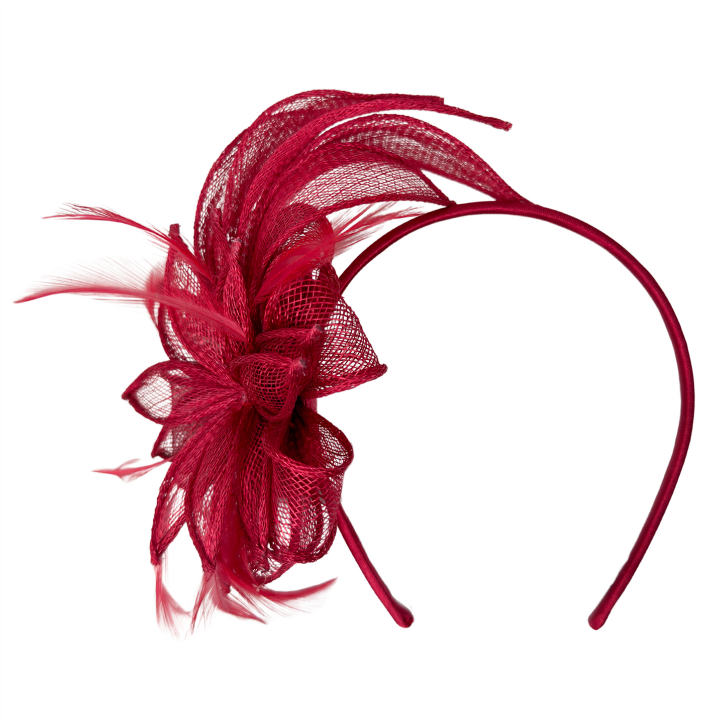 Nikka Fascinator Ruby Red