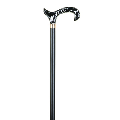 Black Acrylic Dress Cane