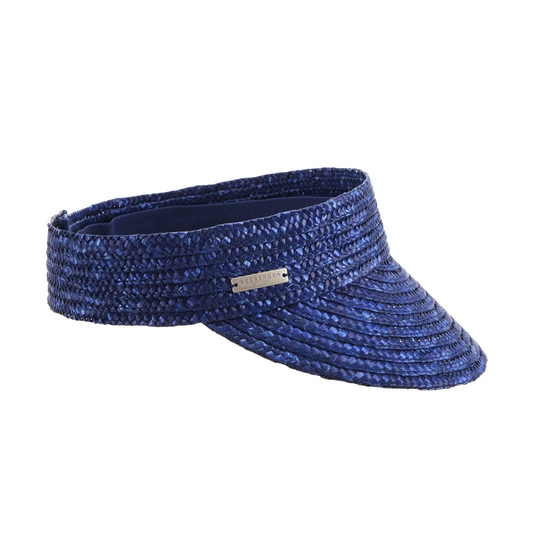 Wheat Braid Visor Ink Blue