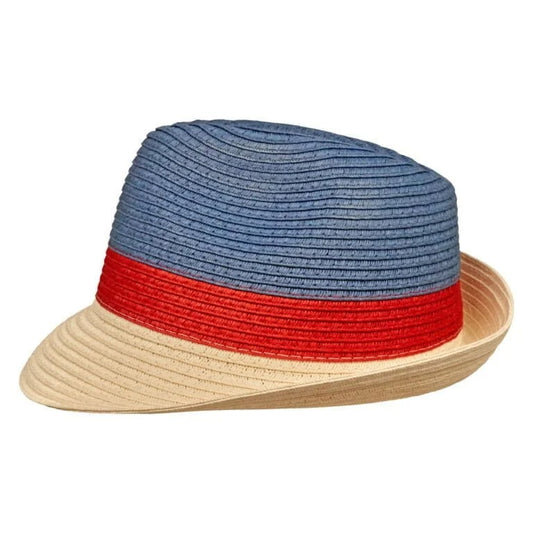 Trilby Straw Jeans Blue